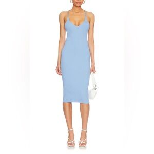 Superdown Sky Blue Midi Dress